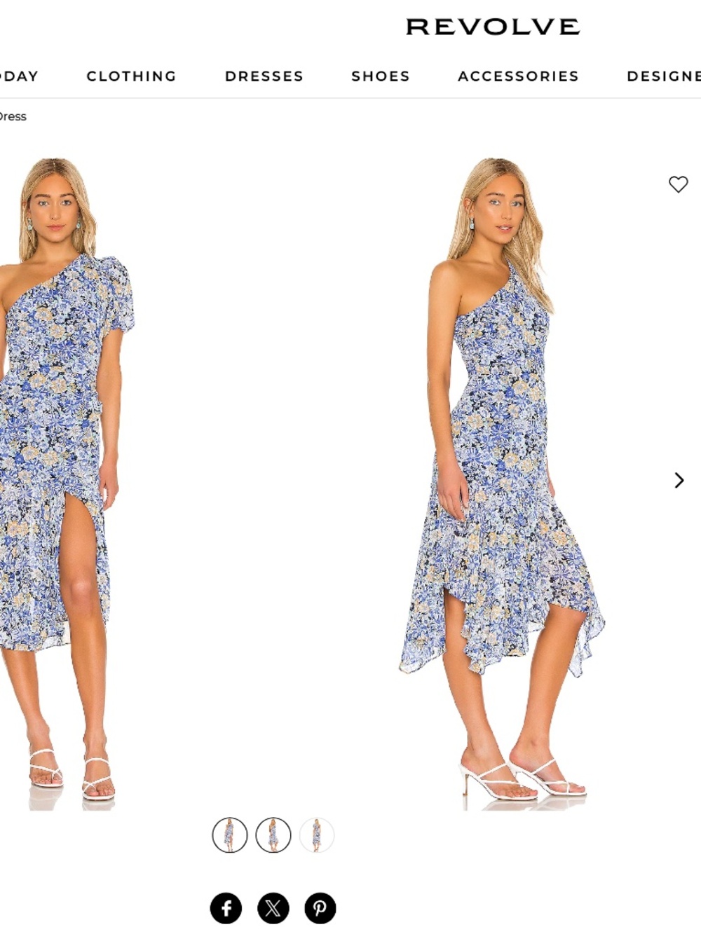 ASTR the Label Santorini Dress in Navy Blue Floral